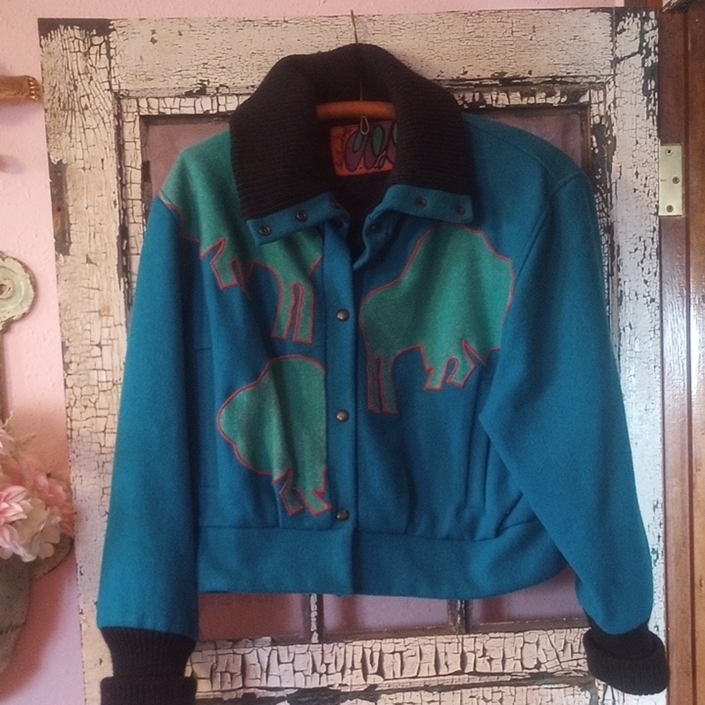 Colorful AGD Jacket by Carole Little